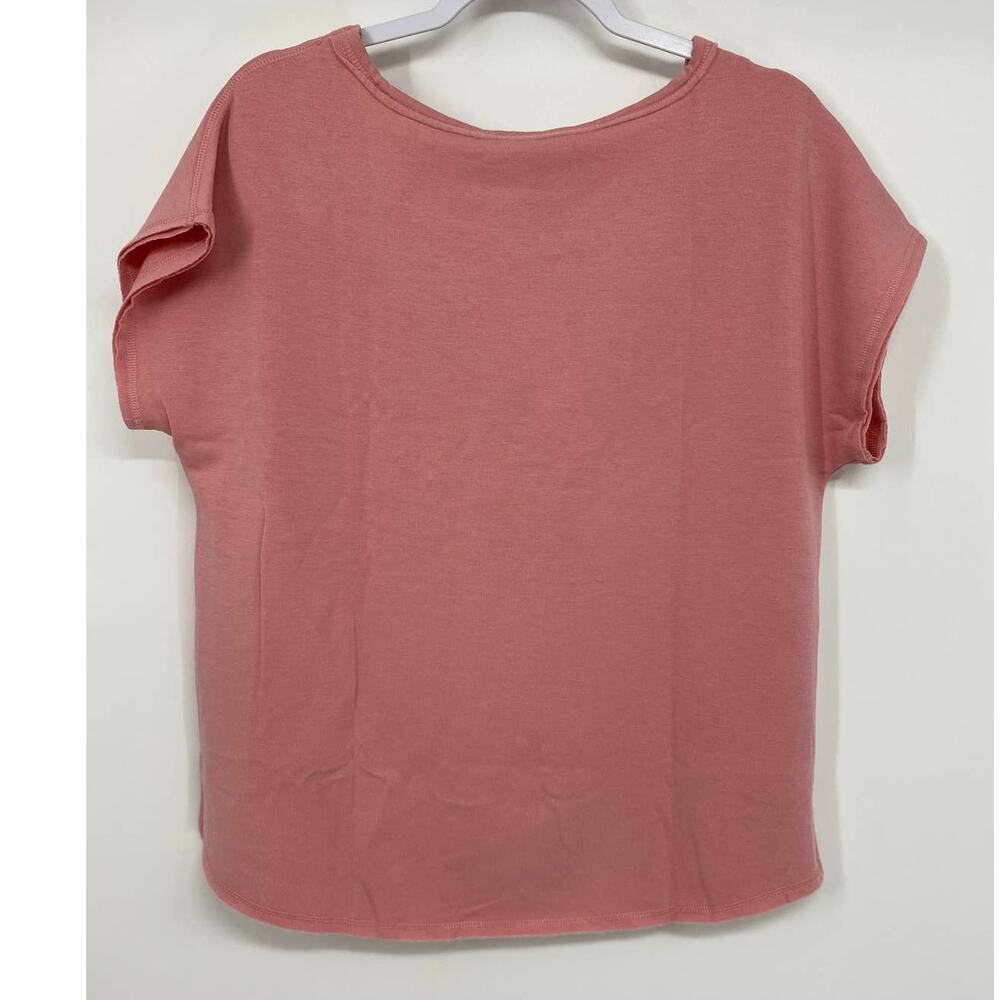 Workshop Womens Pink Soft Short Sleeve Shirt Blouse Top NEW Size Small - Picture 2 of 10